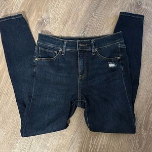 Express Distressed Skinny Jeans Sz 6r
